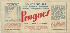 étiquette ancienne eau
