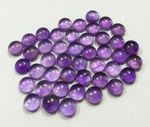 Lot cabochon rond améthyste