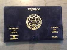 FRANCE - COFFRET FDC 1979 - 10 pièces dont la 50 FRANCS ARGENT