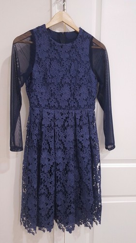 Navy blue lace - , dress