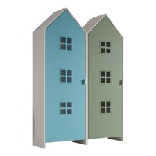 Pack - 2 Armoires Enfant "Casami Bruges" 171cm Bleu & Vert