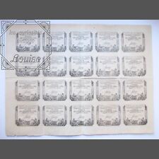 Planche de 20 assignats de 50