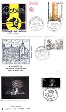 3 enveloppes - voir cachets 1er jour