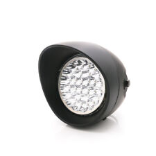 Lampe de phare avant noire à