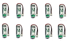 10 Batterie Pile Lithium SAFT LS14500 3,6V 2,6Ah Compatible Alarmes tecnoalarm