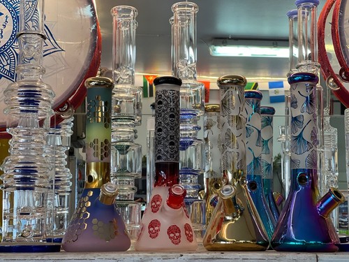 Glass water pipe bong - glass,