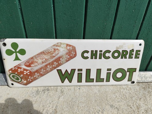 Plaque émaillée chicorée - émaillée,