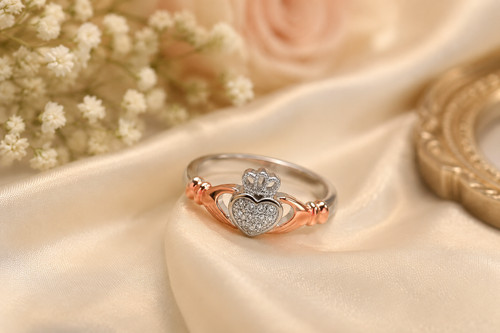 Bague amour claddagh - bague,