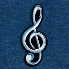 Patch Écusson Clef de Sol Musique Solfège Clé de Sol (Réf b) - Thermocollant