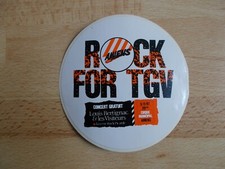 Autocollant AMIENS ROCK FOR TGV / CONCERT LOUIS BERTIGNAC ET LES VISITEURS 1987