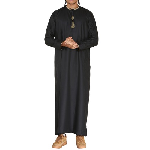 Homme islamique noir juba robe - homme,