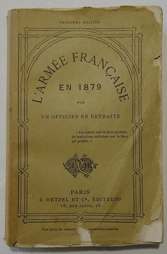 Armée française 1879 - française, en