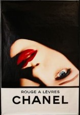 CHANEL - Affiche originale Parfum "Rouge à Lèvres" Fin 90's Ft Abribus 120x176cm