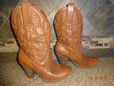Womens MOSSIMO Sz 8 Brown Faux