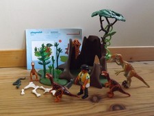 PLAYMOBIL - 5233 Dino Deinonychus Velociraptors Dinosaures scientifique COMPLET