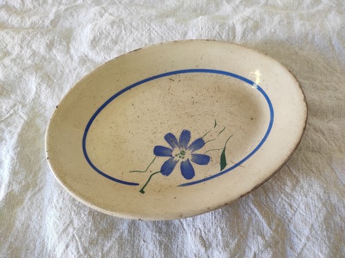 Ancien plat service en - plat, de