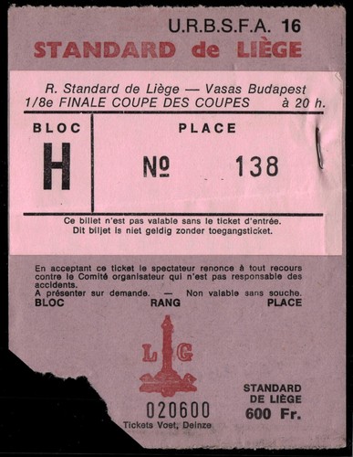 Ticket 1982 standard - standard, de