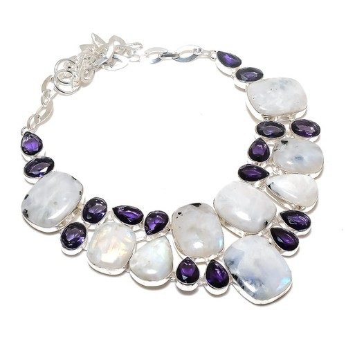 Collier pierre lune - de,