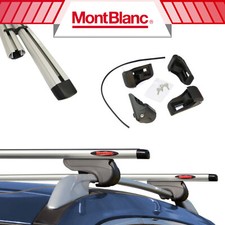 Alu Argent Barres de toit pour