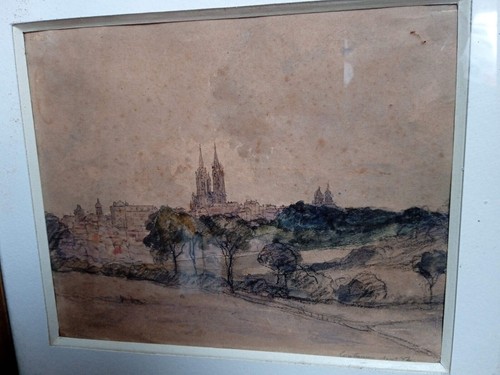 Magnifique aquarelle vue - aquarelle,