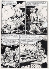 GIORDAN : VIGOR L'ATOLL TABOU PLANCHE ORIGINALE AREDIT PAGE 24