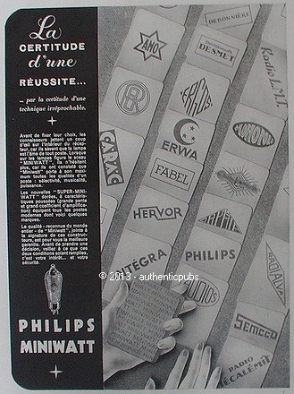 Publicite philips miniwatt - publicite,