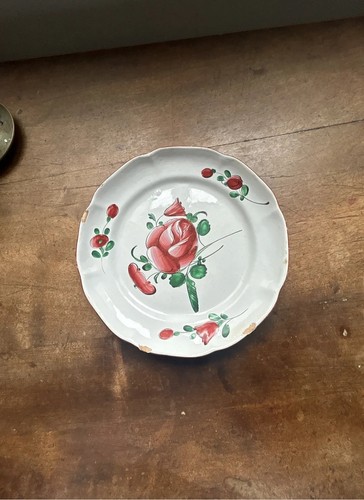 Assiette ancienne faïence - assiette, en