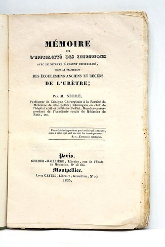 Livre ancien serre injections - livre,