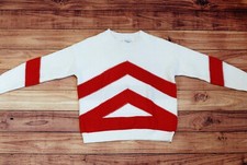 Pull Mango blanc et rouge -