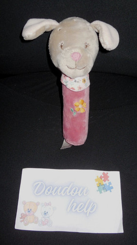 Doudou hochet pouet - pouet, chien