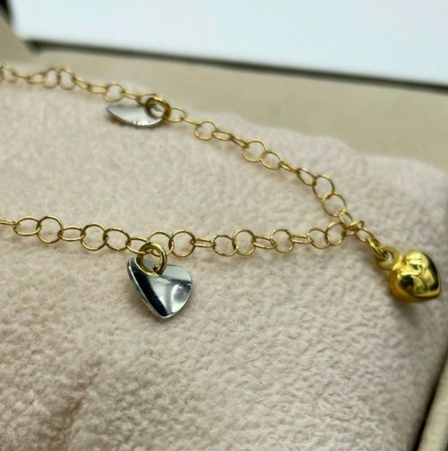 Bracelet jaune blanc 18 - or,