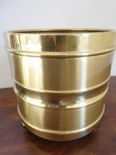 Cache pot en laiton circulaire