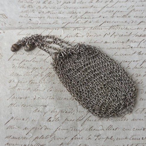 Petite bourse maille métal - maille,