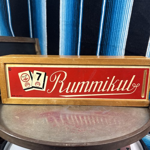 Vtg rummikub 1950 all - all, wood