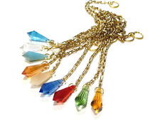 Pendule cristal irisé 16 facettes radiesthésie voyance