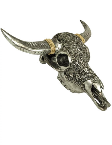 Crâne buffle sculpté - crâne,