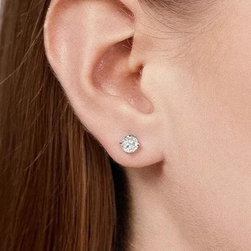 Boucles oreilles 4mm vvs1 - d'oreilles,