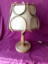 Lampe poser rotin - lampe, en