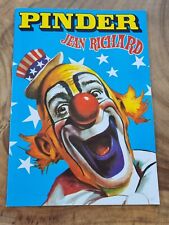 CIRQUE PINDER 1987 JEAN RICHARD Livre/Programme +Tournage avec ALAIN DELON  TBE