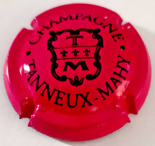 Capsule de champagne Tanneux-Mahy rose fuchsia et marron (noir) N°9h