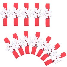  48 pièces Pinces Photo En Bois De Noël Pinces À Papier Mémo Clips En Bois Note