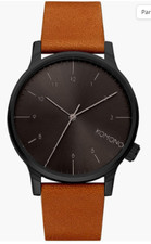 KOMONO - MONTRE HOMME BRACELET CUIR MARRON - Bon état