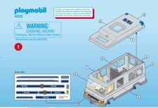 playmobil pièces détachées pour le fourgon police 4023, de 1994