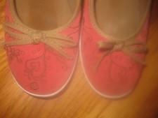 TRIBECA LADIES CRANBERRY & BROWN LEATHER SHOES W/BOW SZ 7.5M PERFECT CONDITION!