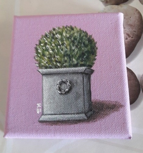 Tableau pot de buis - 10, x
