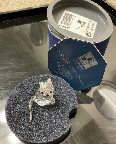 Swarovski crystal cat figurine - crystal,