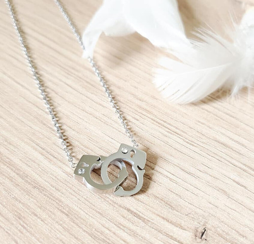 Collier menottes acier - menottes, en