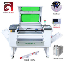 Autofocus Graveur Laser CO2 Machine de Gravure Découpe 100W Table Travai 30x50cm