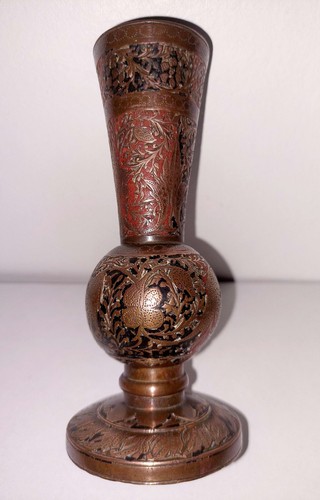 Petit vase bronze cloisonne - vase,