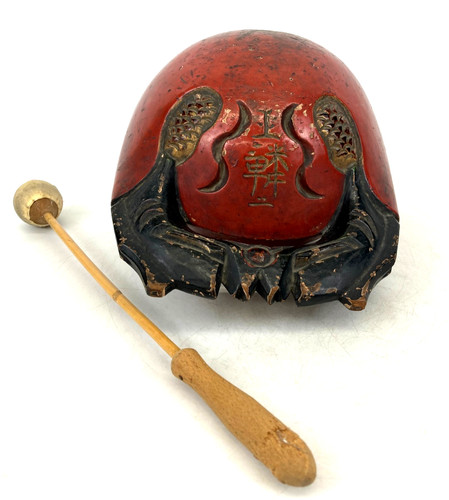 Ancienne sculpture zen tambour